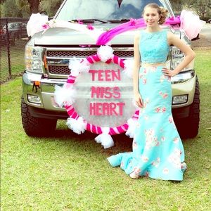 Two piece prom dress